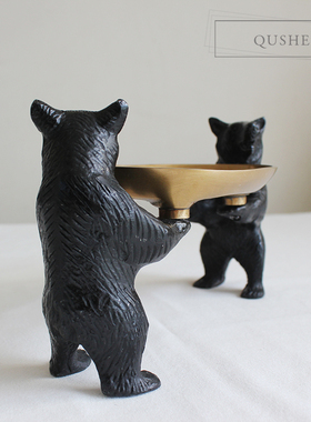 进口黄铜肥皂首饰收纳复古风托盘