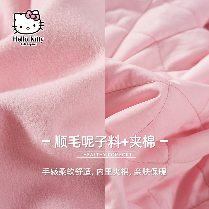 hellokitty童装2020秋冬毛呢大衣 hellokittykidsapparel呢大衣