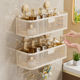 No-punch bathroom storage rack rust-free - strong load-bearing
