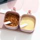 Condiment box with lid for household kitchen supplies