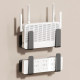 Router placement rack without punching holes for wall hanging