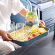 Household fruit plate double-layer plastic creative draining basket rack