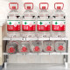 Reinforced retractable under-sink storage rack without drilling