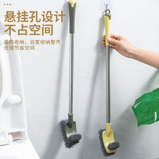 Stainless steel long handle toilet hanging toilet brush brush