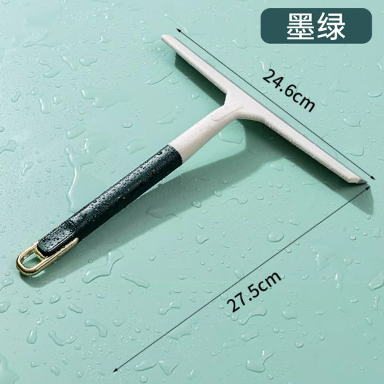 Glass scraper for household cleaning and cleaning of double-sided windows