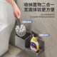 Wall-mounted toilet brush with nail-free installation and powerful decontamination