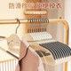 Anti-slip, seamless household clothes hanger