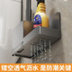 Wall-mounted toilet brush with nail-free installation and powerful decontamination