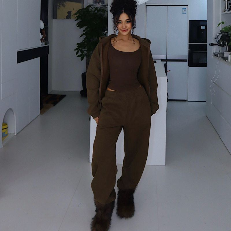 【恒温加绒长裤】秋冬抽绳休闲百搭卫裤加绒恒温保暖弯刀长裤,淘宝优惠券,粉丝福利购,淘宝优惠卷