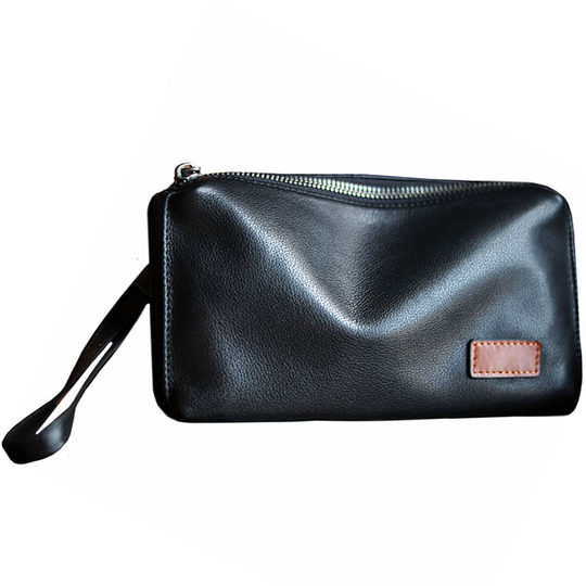 Original cowhide clutch simple business handbag
