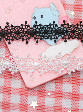 choker白色蕾丝锁骨链明星同款