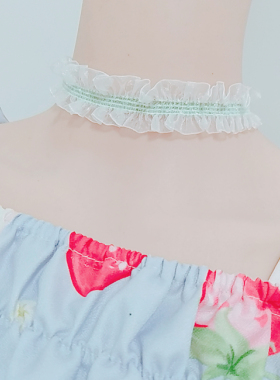 半透明弹力蕾丝日本原宿风项链