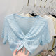 ເສື້ອແຂນຍາວເຄິ່ງຊັ້ນ knitted lace shawl