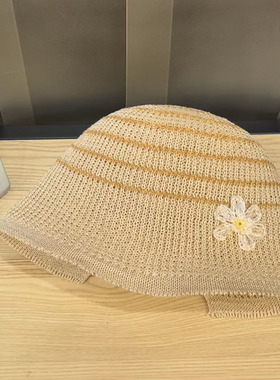 清新可爱花朵显脸小太阳帽子盆帽