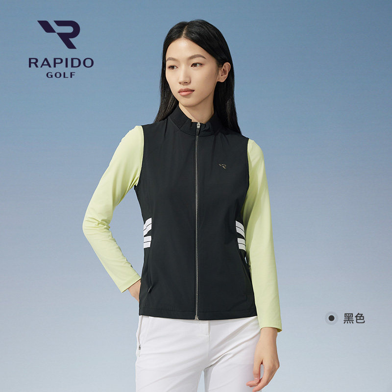 RAPIDO雳霹道秋冬女士高尔夫GOLF休闲简约时尚户外运动单马甲外套,淘宝优惠券,粉丝福利购,淘宝优惠卷