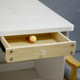 Self-installed solid wood hanging hidden drawer under the table