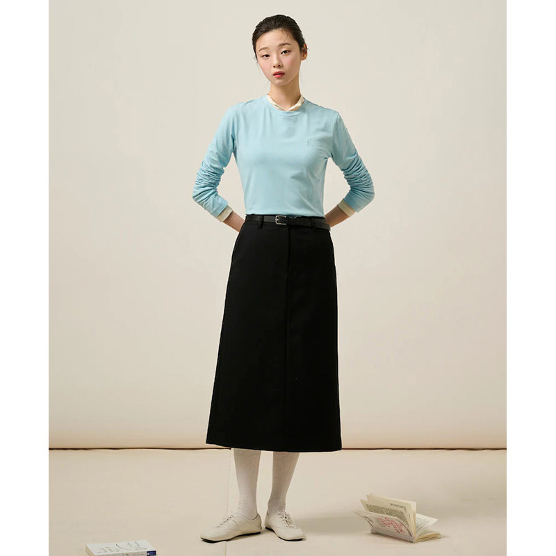 【新品】BEANPOLE滨波 春夏女士圆领简约打底内搭素色休闲长袖T恤,淘宝优惠券,粉丝福利购,淘宝优惠卷