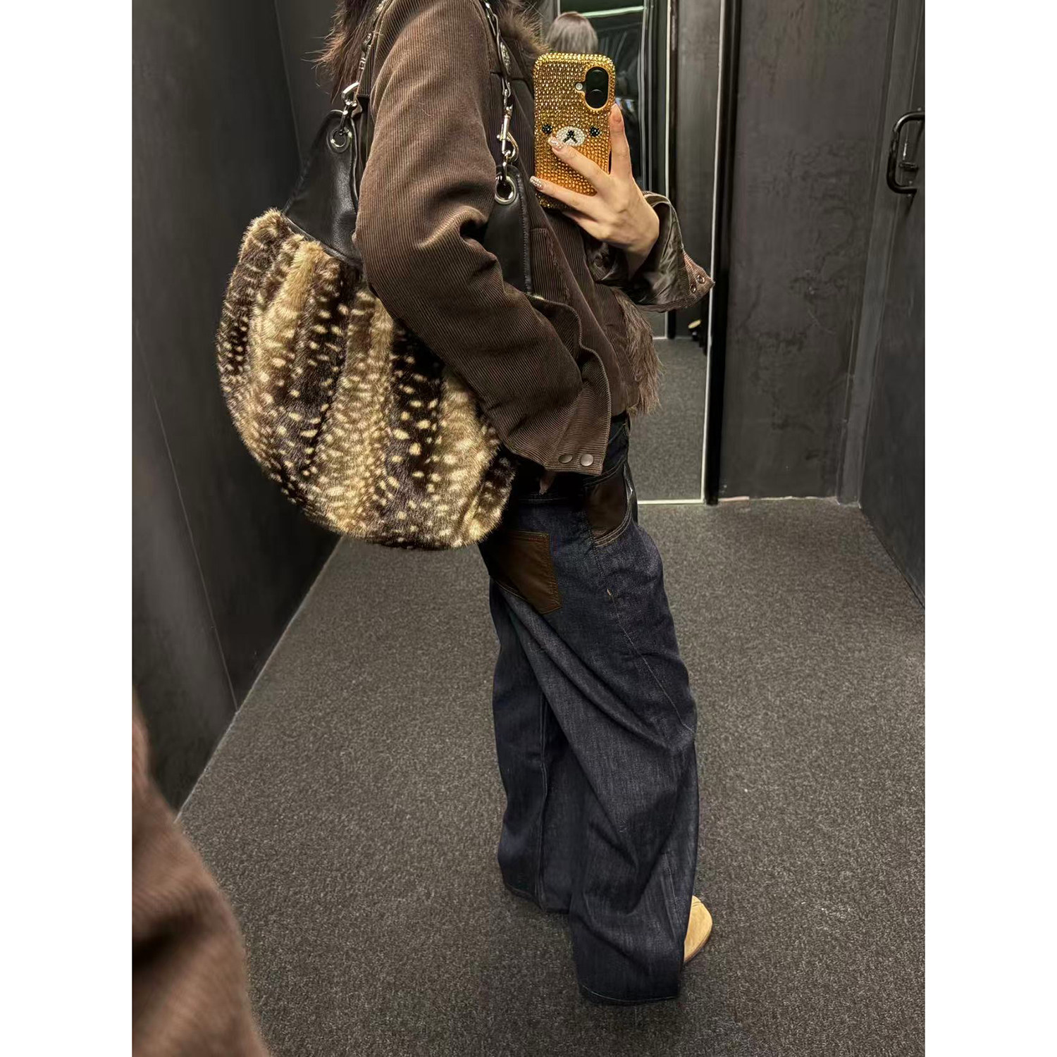 HIDDENNOTES/秋冬限定 奈奈风千禧复古单肩包 仿狐狸毛贝壳包 3色,淘宝优惠券,粉丝福利购,淘宝优惠卷