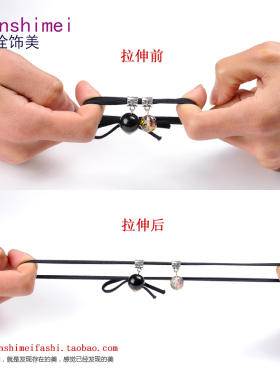 玻璃水晶森女系高弹力松紧头绳
