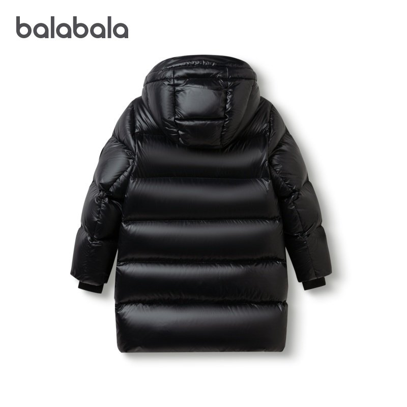 商场同款巴拉巴拉儿童黑标鹅绒羽绒服男童中长款外套2025冬装新款,淘宝优惠券,粉丝福利购,淘宝优惠卷