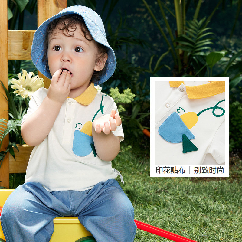 巴拉巴拉宝宝短袖POLO衫男童半袖上衣婴儿衣服夏季儿童新款童装小,淘宝优惠券,粉丝福利购,淘宝优惠卷