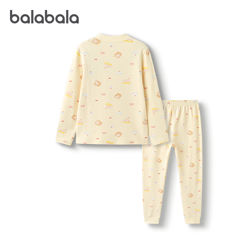 商场同款巴拉巴拉女童内衣套装儿童睡衣两件套新款童装2025冬厚款,淘宝优惠券,粉丝福利购,淘宝优惠卷