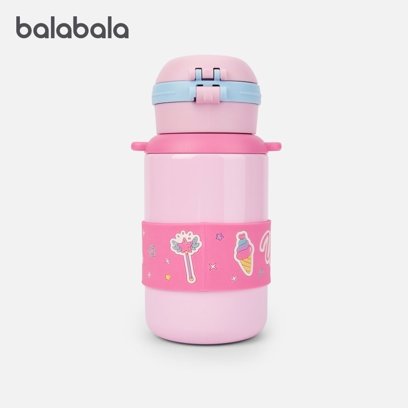 商场同款巴拉巴拉儿童保温杯女童吸管直饮杯卡通杯套冬季便携新款,淘宝优惠券,粉丝福利购,淘宝优惠卷