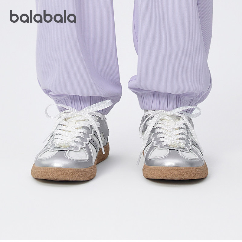 巴拉巴拉女童板鞋中大童洋气德训鞋儿童防滑鞋子2025夏季新款童鞋,淘宝优惠券,粉丝福利购,淘宝优惠卷