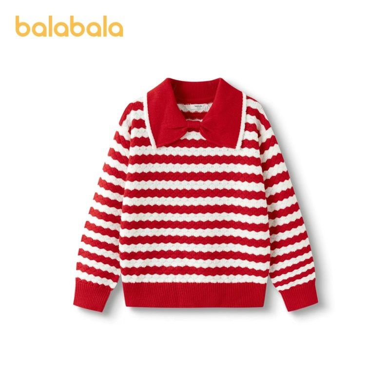 巴拉巴拉女童毛衣大童红色甜美针织衫儿童新年款上衣秋冬新款童装,淘宝优惠券,粉丝福利购,淘宝优惠卷