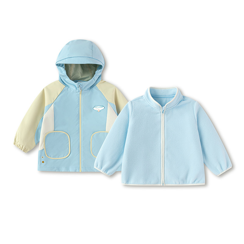 巴拉巴拉男童外套小童宝宝三合一连帽夹克儿童两件套上衣秋装童装,淘宝优惠券,粉丝福利购,淘宝优惠卷