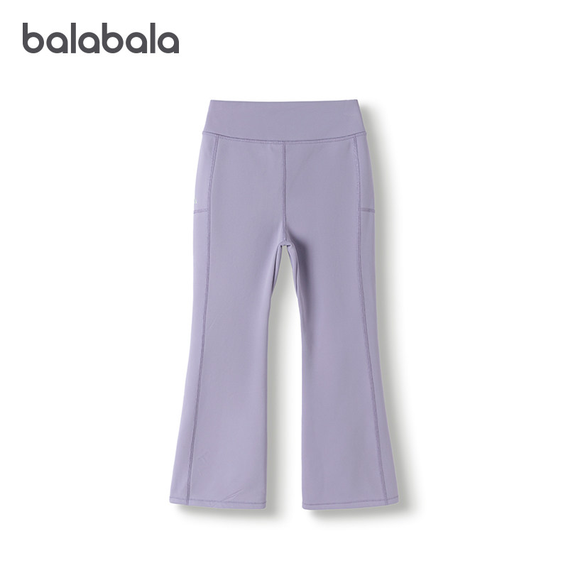 巴拉巴拉儿童长裤女童加绒裤子宝宝运动裤2025冬装新款童装喇叭裤,淘宝优惠券,粉丝福利购,淘宝优惠卷