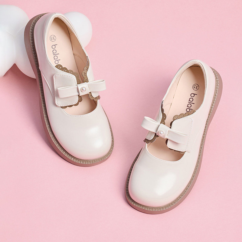 巴拉巴拉女童公主鞋小童宝宝软底小皮鞋儿童鞋子2025秋季新款童鞋,淘宝优惠券,粉丝福利购,淘宝优惠卷
