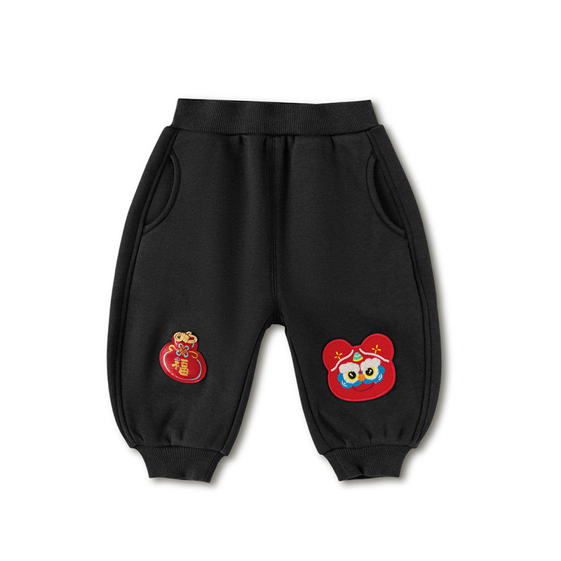 巴拉巴拉婴儿裤子男童运动裤儿童冬装2025新年季童装宝宝拜年裤子,淘宝优惠券,粉丝福利购,淘宝优惠卷