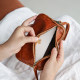 Man color ladies handbag first layer cowhide large capacity