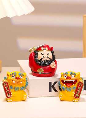 福气小神仙摆件创意钟馗妈祖办公