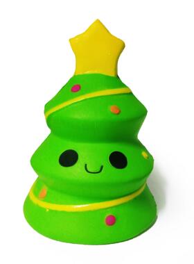 新款圣诞礼品 squishy 慢回真弹圣诞雪人仿节模慢回弹圣型挤压发