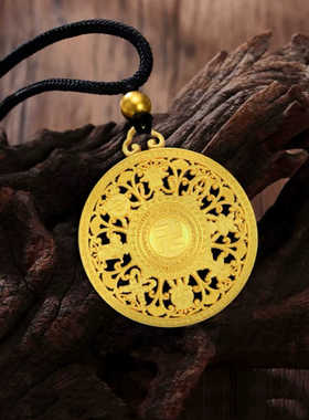 转好运八宝罗盘吊坠时来运转项链