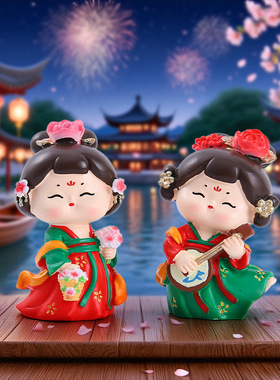 复古唐小环仕女唐仕女装饰摆件