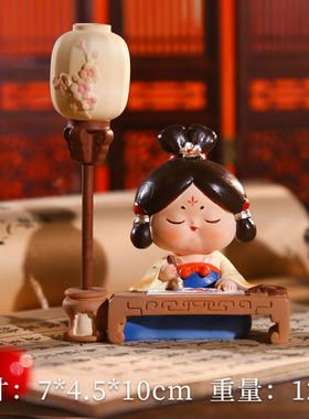 国风唐仕女琴棋书画家居装饰摆件