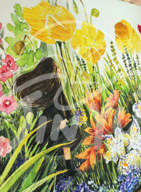 【灿烂如花】\金鱼JINYU原创作品 高清艺术微喷装饰画 可定制尺寸