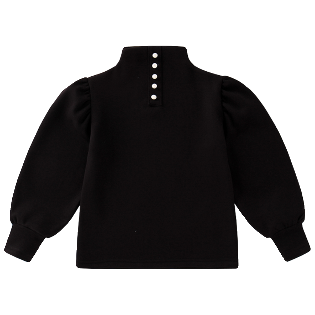 女童加绒上衣泡泡袖秋冬洋气保暖T恤小女孩贴身加厚半高领打底衫,淘宝优惠券,粉丝福利购,淘宝优惠卷