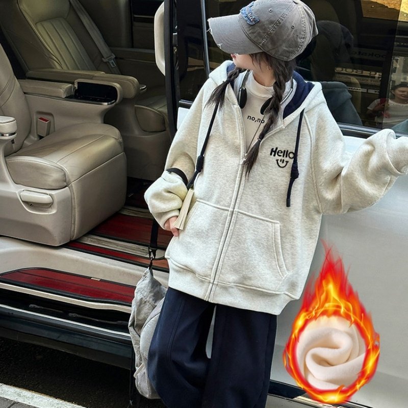 女童加绒外套一体绒2025新款今年流行爆款秋冬装女孩时尚休闲上衣,淘宝优惠券,粉丝福利购,淘宝优惠卷