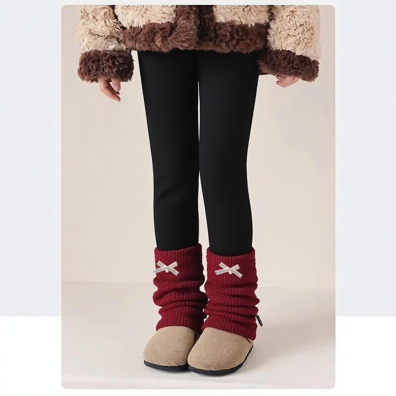 女童加绒裤子洋气秋冬季儿童修身弹力保暖小女孩堆堆袜打底裤外穿,淘宝优惠券,粉丝福利购,淘宝优惠卷