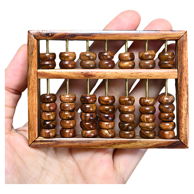 海南黄花梨小算盘实木文玩摆件木质工艺品珠心海黄迷你小算盘饰品 - 图3