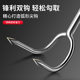 Wooden handle household lengthened stainless steel boiled meat fork metaphor Lao Wu