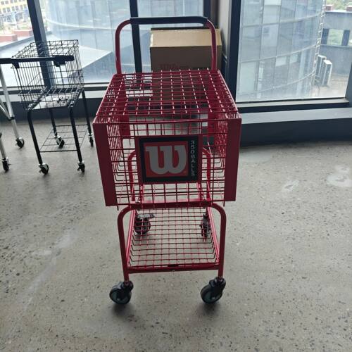 Wilson威尔胜逊捡球筐篮网球车教练车3124W收纳筐推车神器轮子 - 图1