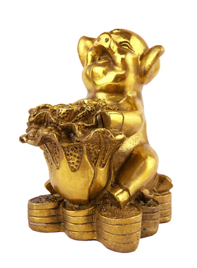 黄铜12生肖属蛇吉祥物摆件