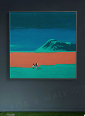 散步去艺术家darek潮酷风景油画