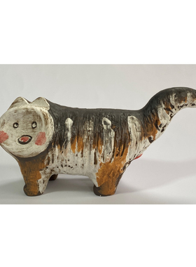 卡通现代简约抽象艺术陶瓷动物摆件客厅儿童房样板间酒店装饰摆设