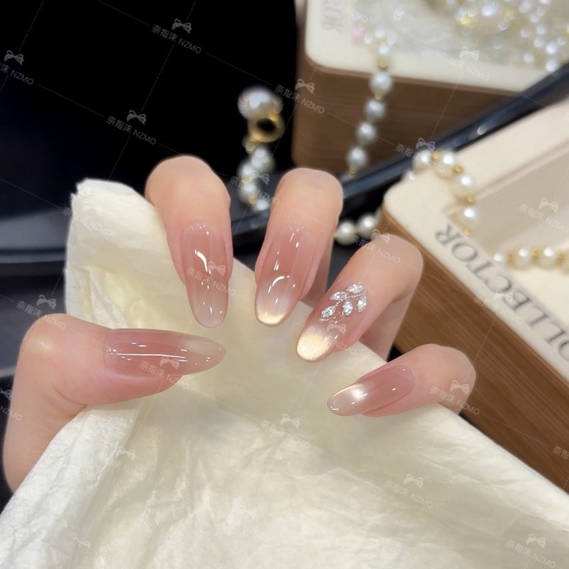 【繁花】纯手工猫眼穿戴甲美甲贴片可拆卸,淘宝优惠券,粉丝福利购,淘宝优惠卷